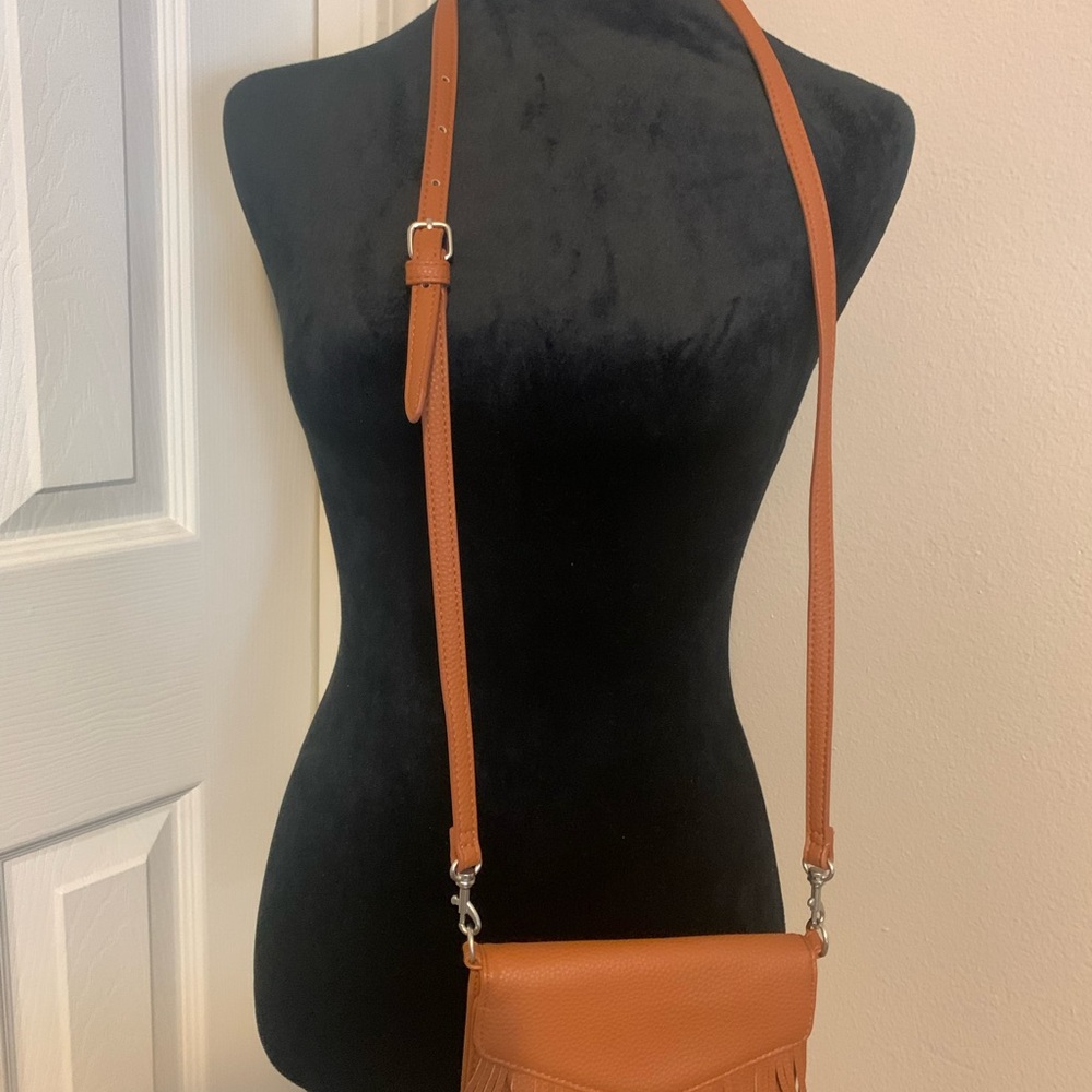 Tan Leather Crossbody Bag